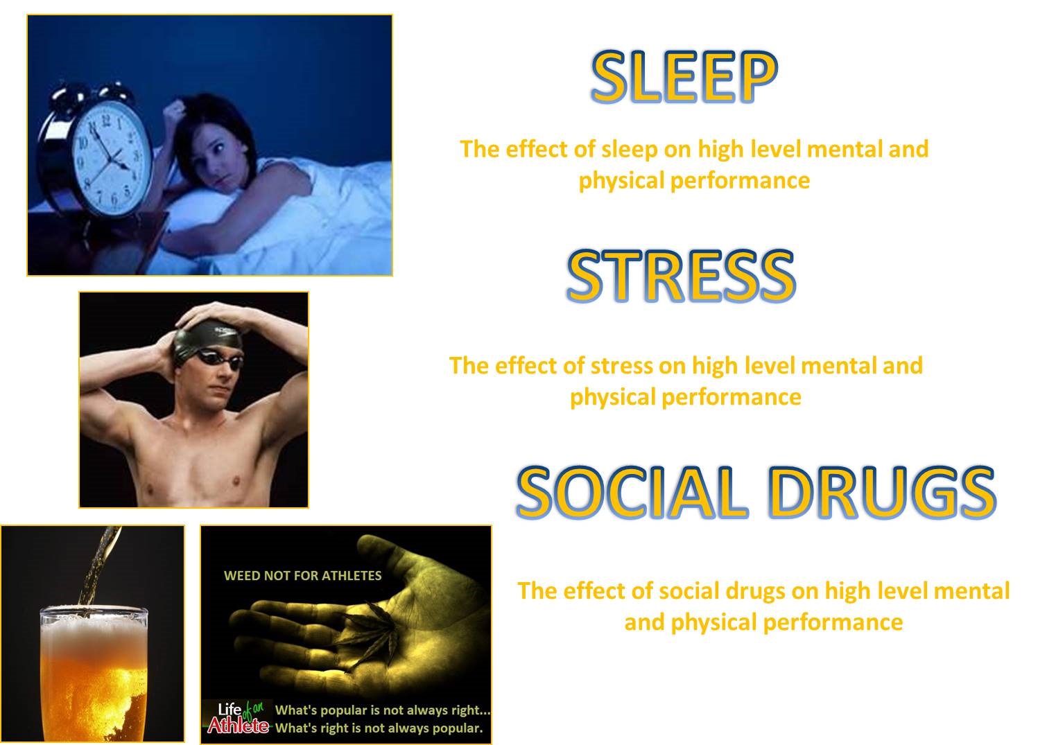 Sleep Stress Soccial Drugs