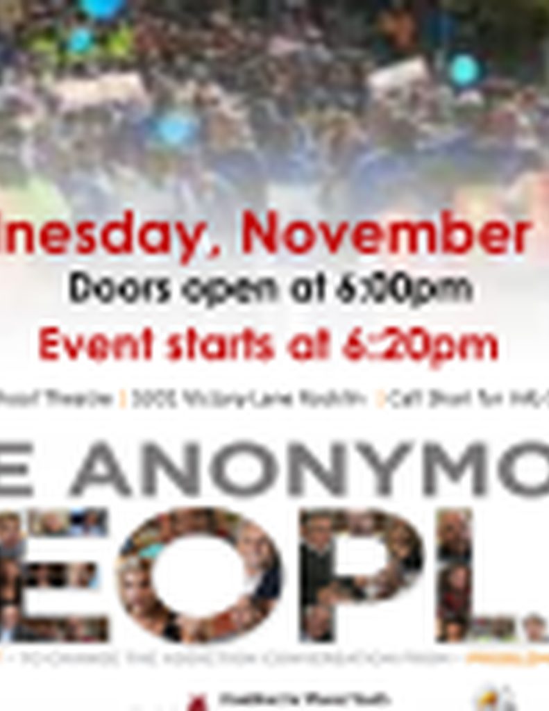 Anonymous People_Film Lecture Series - one week