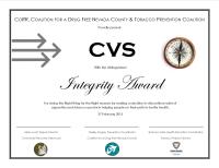 Integrity Award - CVS